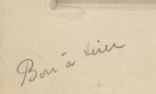 Man met hoedje op een bank aan het water 