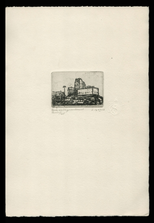 Porte de Clignancourt van de Belgische etser Jacques Gorus