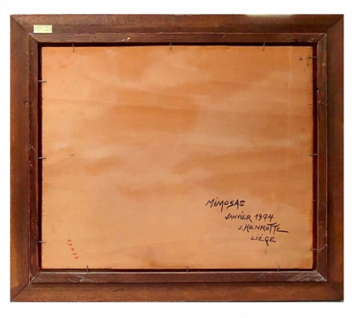 Schilderij uit 1974 van Joseph Jean Victor Henrotte