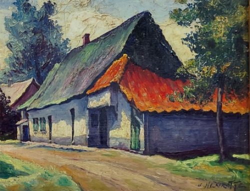 De Belgische schilder Joseph Jean Victor Henrotte