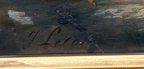 19de eeuws schilderij van J. Lecosty