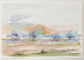 Een waterverfschilderijtje van Jaky Lefrançois kopen