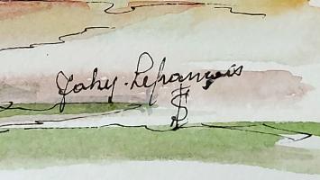 Aquarel van de Belgische schilderes Jaky Lefrançois