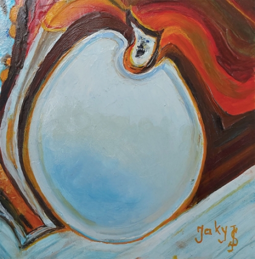 De Belgische schilderes Jaky Lefrançois