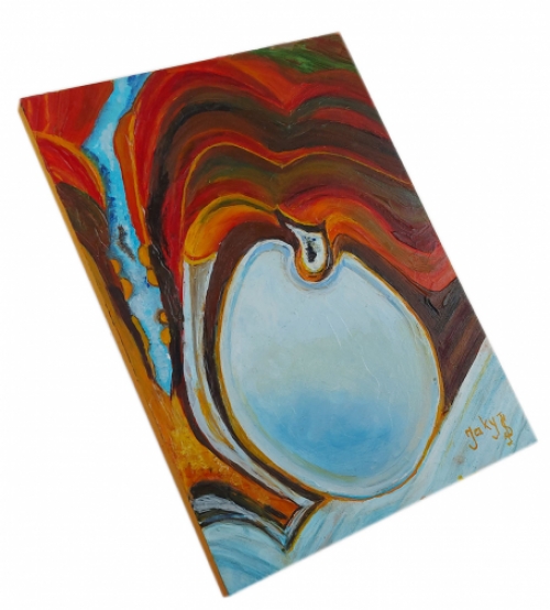 Origineel schilderijtje van Jaky Lefrançois  kopen