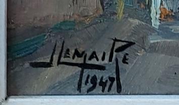 De Belgische kunstenaar Joseph Lemaire