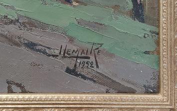 De oude hoeve met groot kruisbeeld 1952
