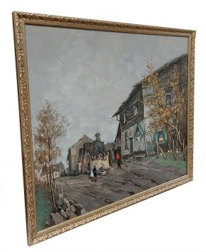 De oude hoeve met groot kruisbeeld 1952