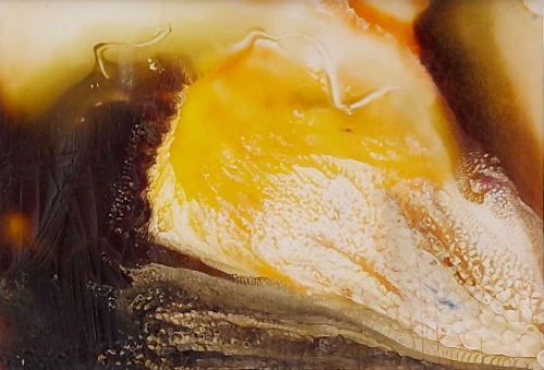 Abstract schilderijtje van Jeanne Portenart