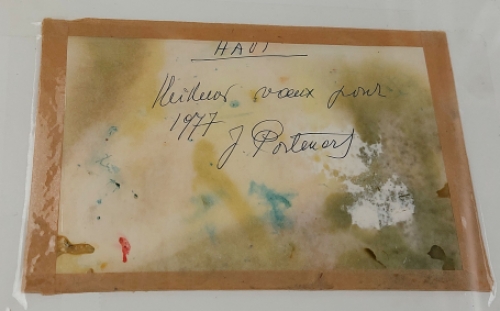 Abstract geel bruin 1977