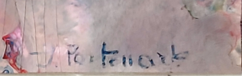 Peinture abstraite par Jeanne Portenart