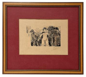 Litho van Jean de Sauteval of Dr. Jean Morisot