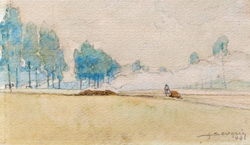 Juliaan Severin tekening gemengde techniek