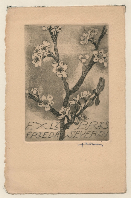 Ets van J. Severin, Ex libris Frieda Severin