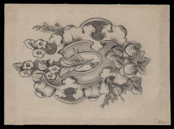 Oude ontwerpschets van de Nederlandse kunstenaar Jacobus Storm kopen