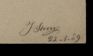 potloodtekening van 1889 van een esdoornblad