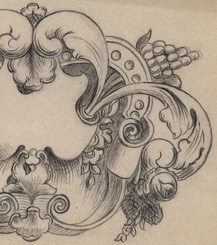 Nederlandse kunstenaar J. Storm met een schets