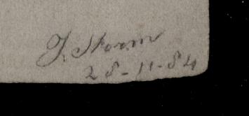 Ornament met bladeren en vogel 1884