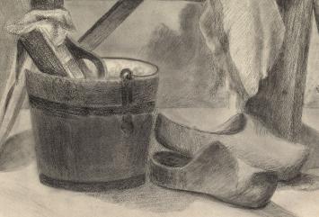 potloodtekening uit de 19 de eeuw