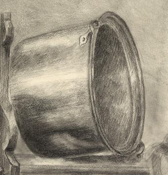 Tekening van een stilleven van J. Storm uit 1895