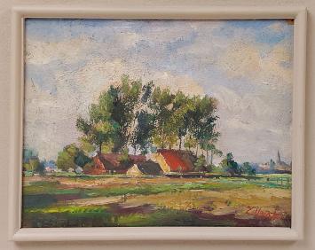 Olieverfschilderij geschilderd door Jos Tilleux