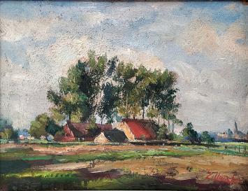 De Belgische schilder Joseph Thilleux