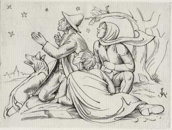 Gravure uit 1951 van Jules Van Ael