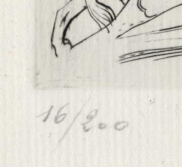 Belgische kunstenaar Jules Van Ael met een kerstkaart