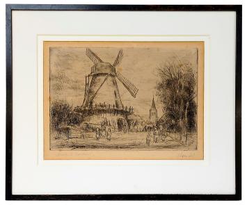 Ets van de Vlaamse etser Jules Van Ael kopen