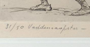 Etsen kopen van de Antwerpse kunstenaar Jules Van Ael