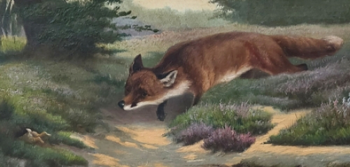 Schilderijtje van Jef Louis Van Leemputten