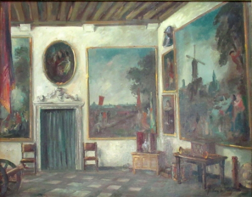 Schilderij van de Belgische kunstschilder Julien Van de Veegaete