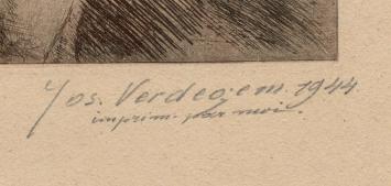 Verzamelaar etsen van Verdegem