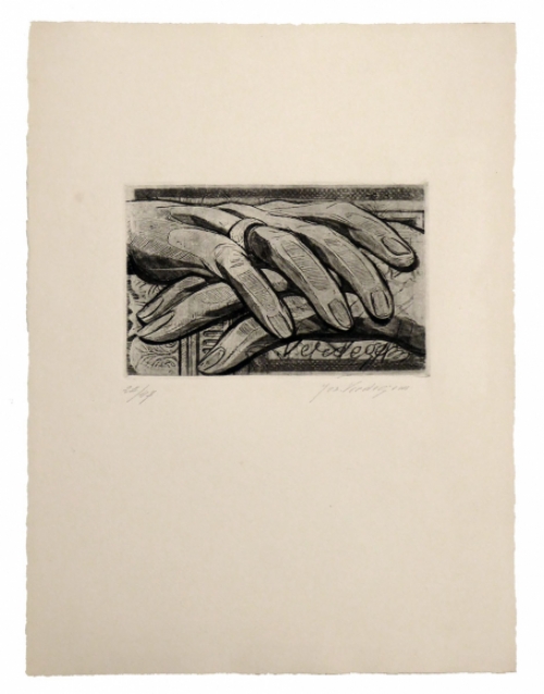 Ets van Belgische etser  Joseph Verdegem