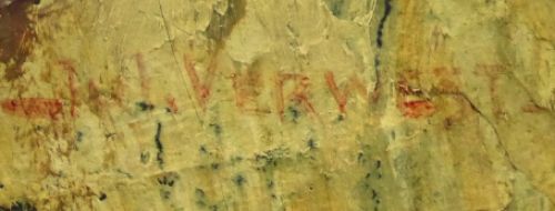 De Belgische kunstschilder Jules Verwest