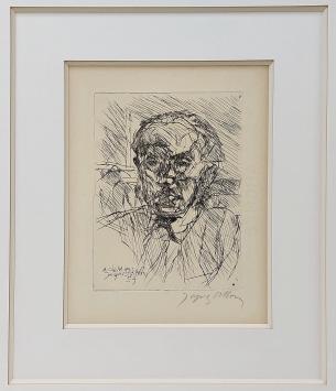 Jacques Villon meteen droge naald ets