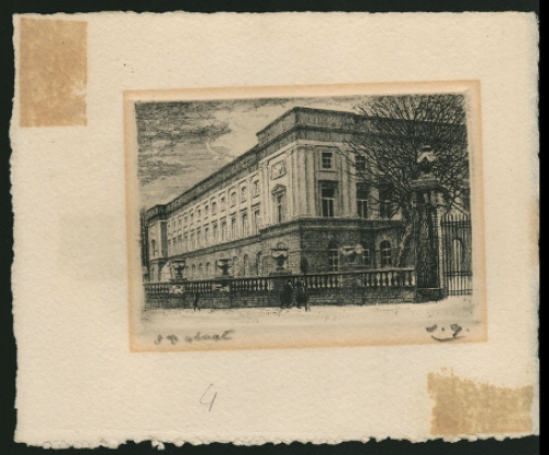 Kleine ets van een gebouw van Jaak Gorus kopen