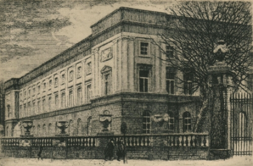 Jaak of Jacques Gorus met een grafisch werkje