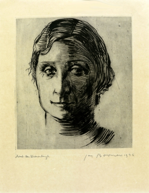 Ets uit 1936 van Jacques Boonen kopen, portret