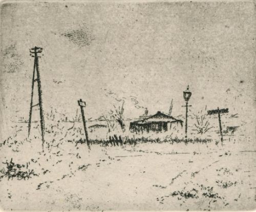 Jaak of Jacques Gorus met een kleine ets