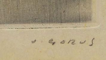 Etsen van de Belgische etser J. Gorus kopen