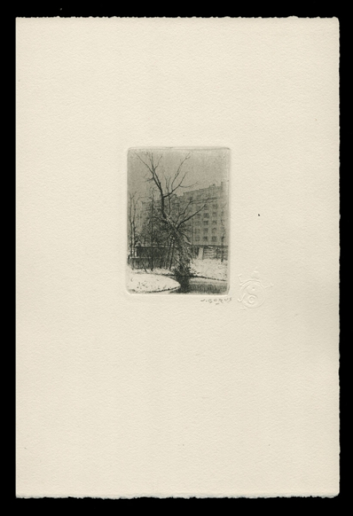 Kleine ets van de Belgische kunstenaar Jacques Gorus kopen