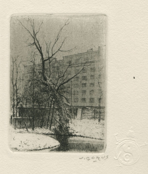 Ets van de Belgische etser Jacques Gorus