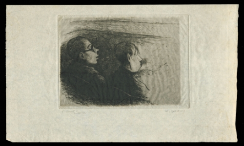 Kleine ets van de Belgische kunstenaar Jacques Gorus kopen