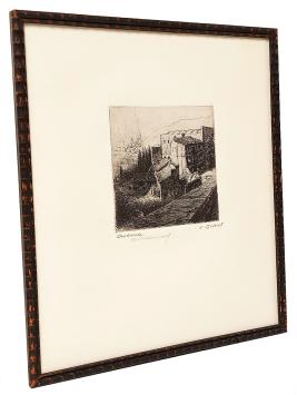 Het Spaanse Cuenca geëtst door J. Gorus