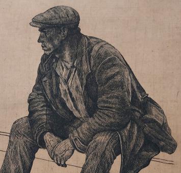 Gesigneerde ets van Jaak Gorus kopen