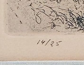 Etsen van de Belgische etser J. Gorus kopen