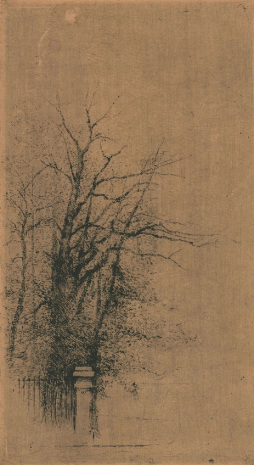 Jaak of Jacques Gorus met een ets