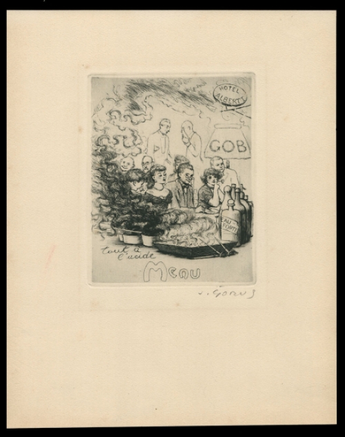 Grafisch werk van de Belgische kunstenaar Jaak Gorus kopen