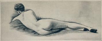 Ets van  J. Gorus kopen, Naakte vrouw languit liggend